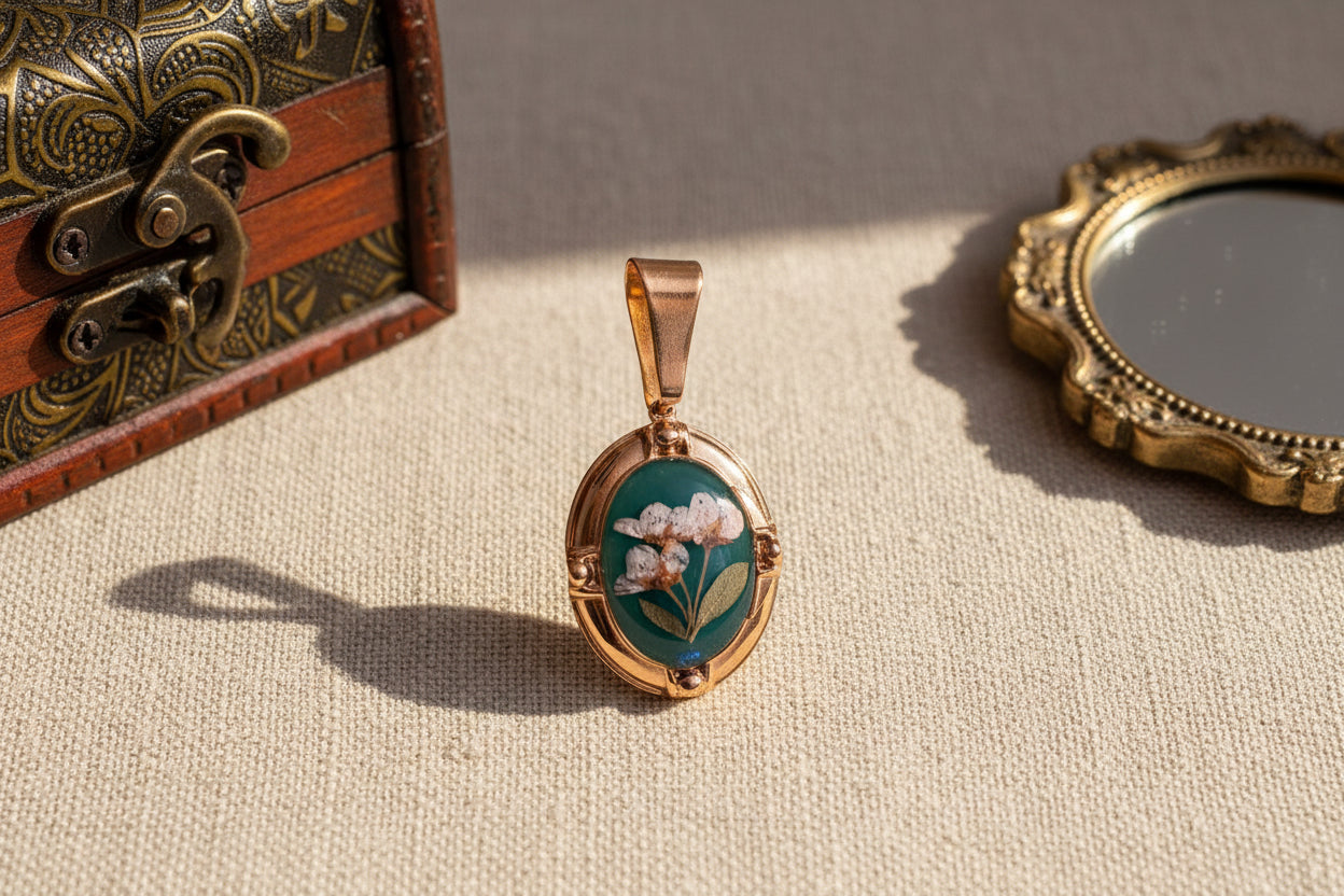 Real Flower Charm