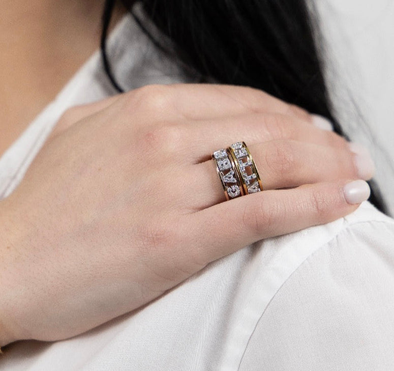 Anello versione acciaio con nome