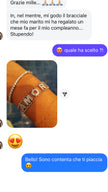 Bracciale morbido nome