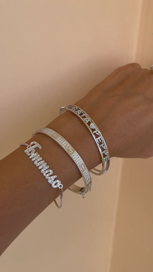 Bracciale argento personalizzabile