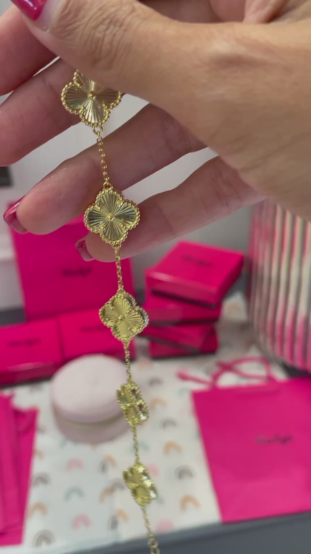 Bracciale quadrifoglio