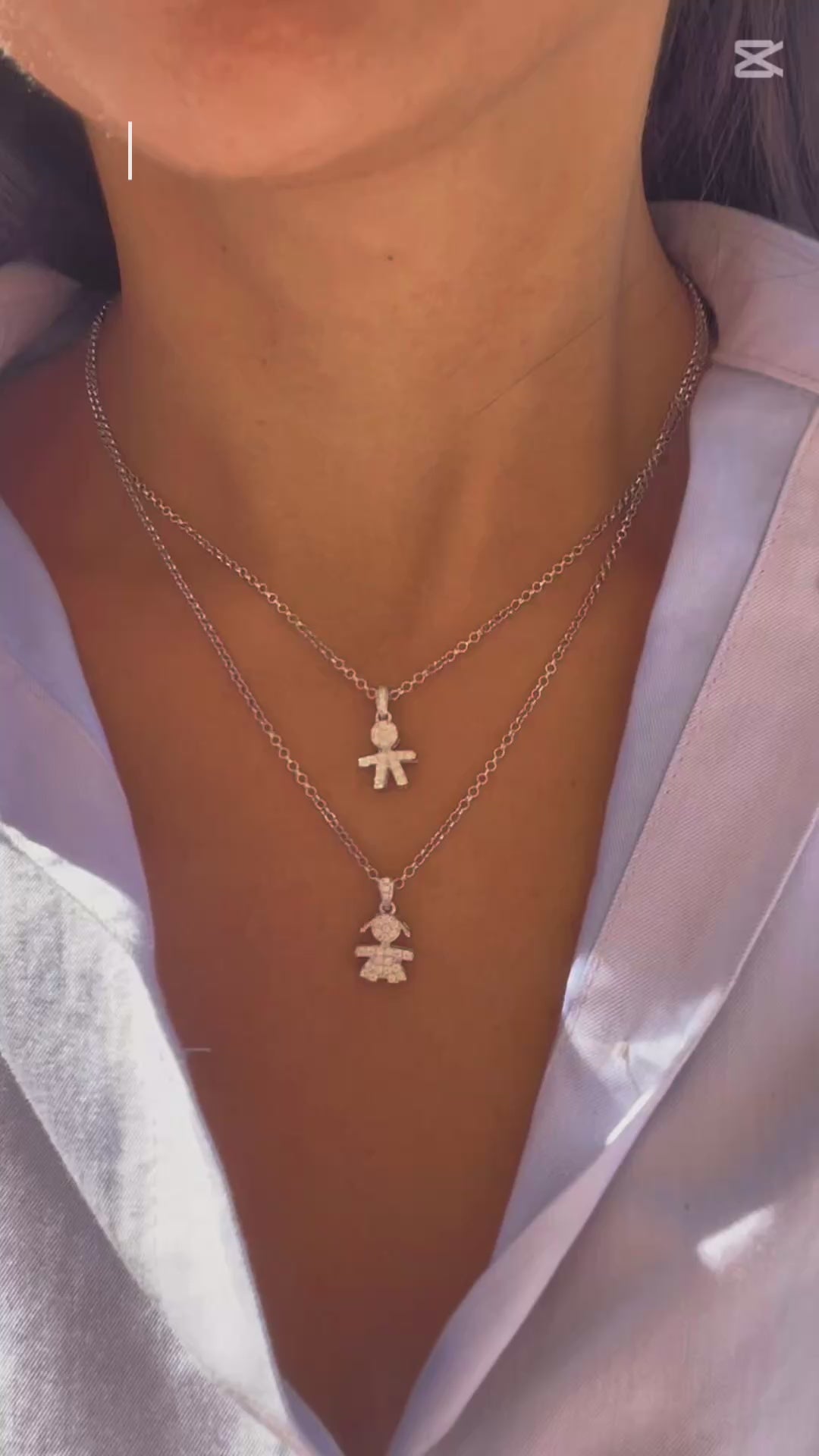 Collana “ cuori in simbiosi”