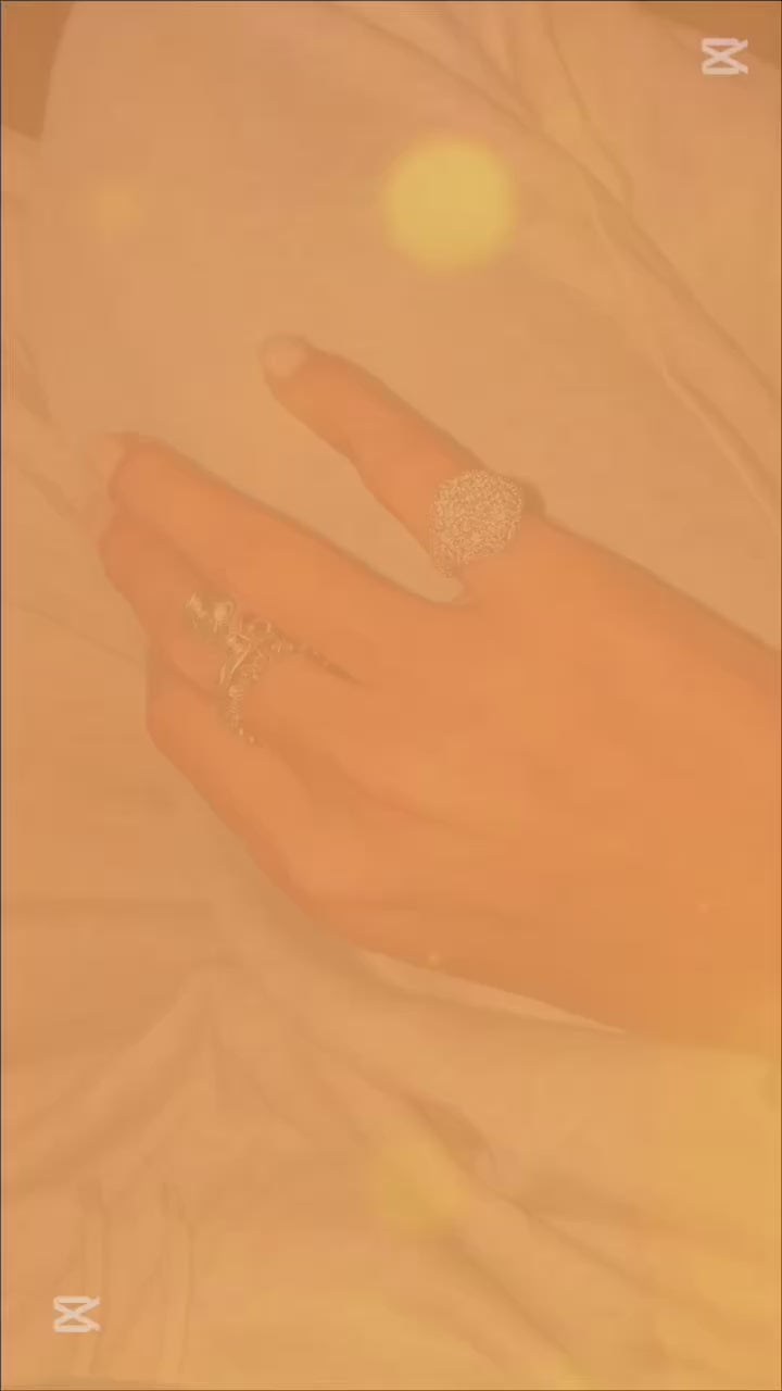 Anello chavalier super zirconato