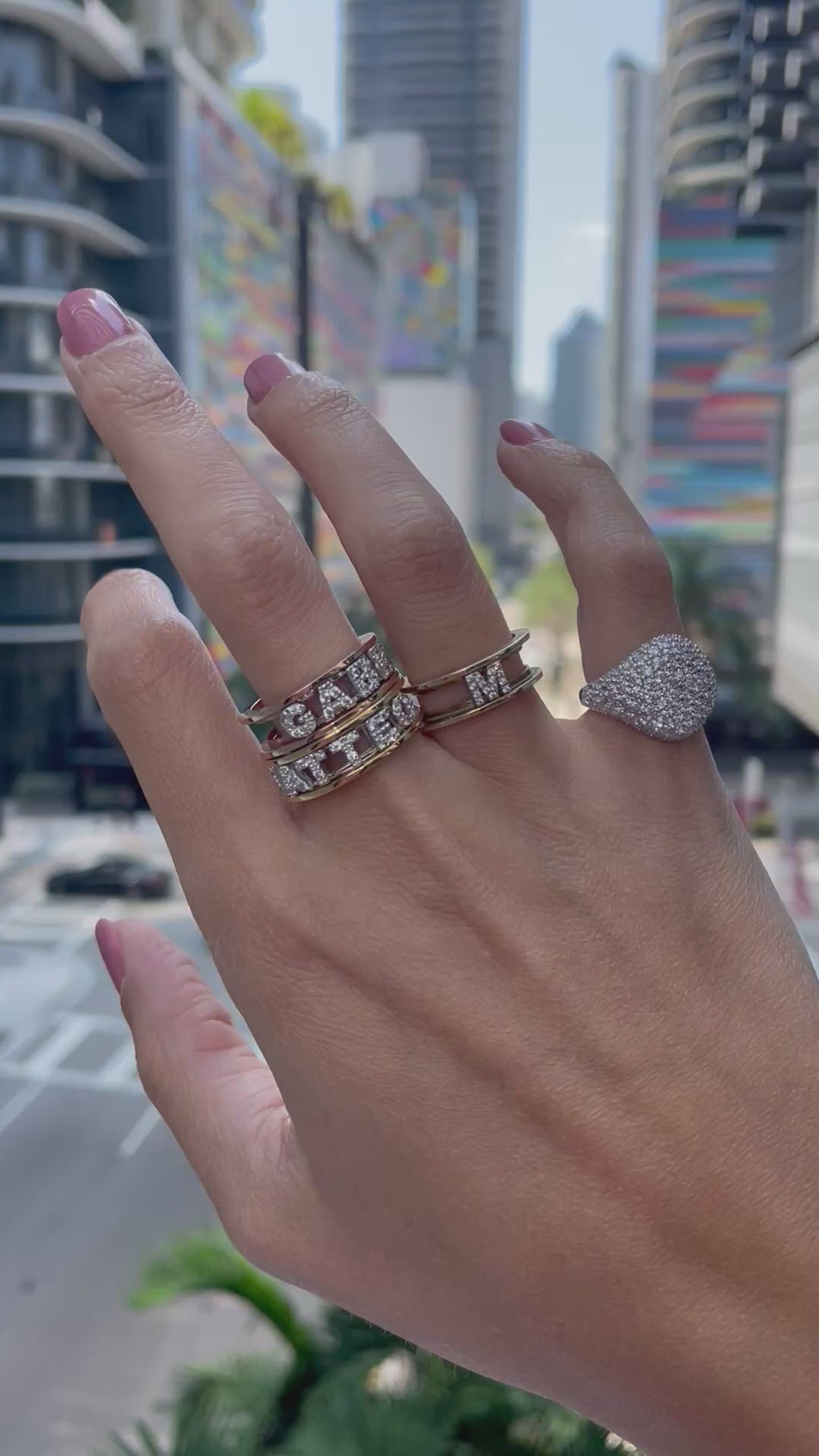 Anello chavalier super zirconato