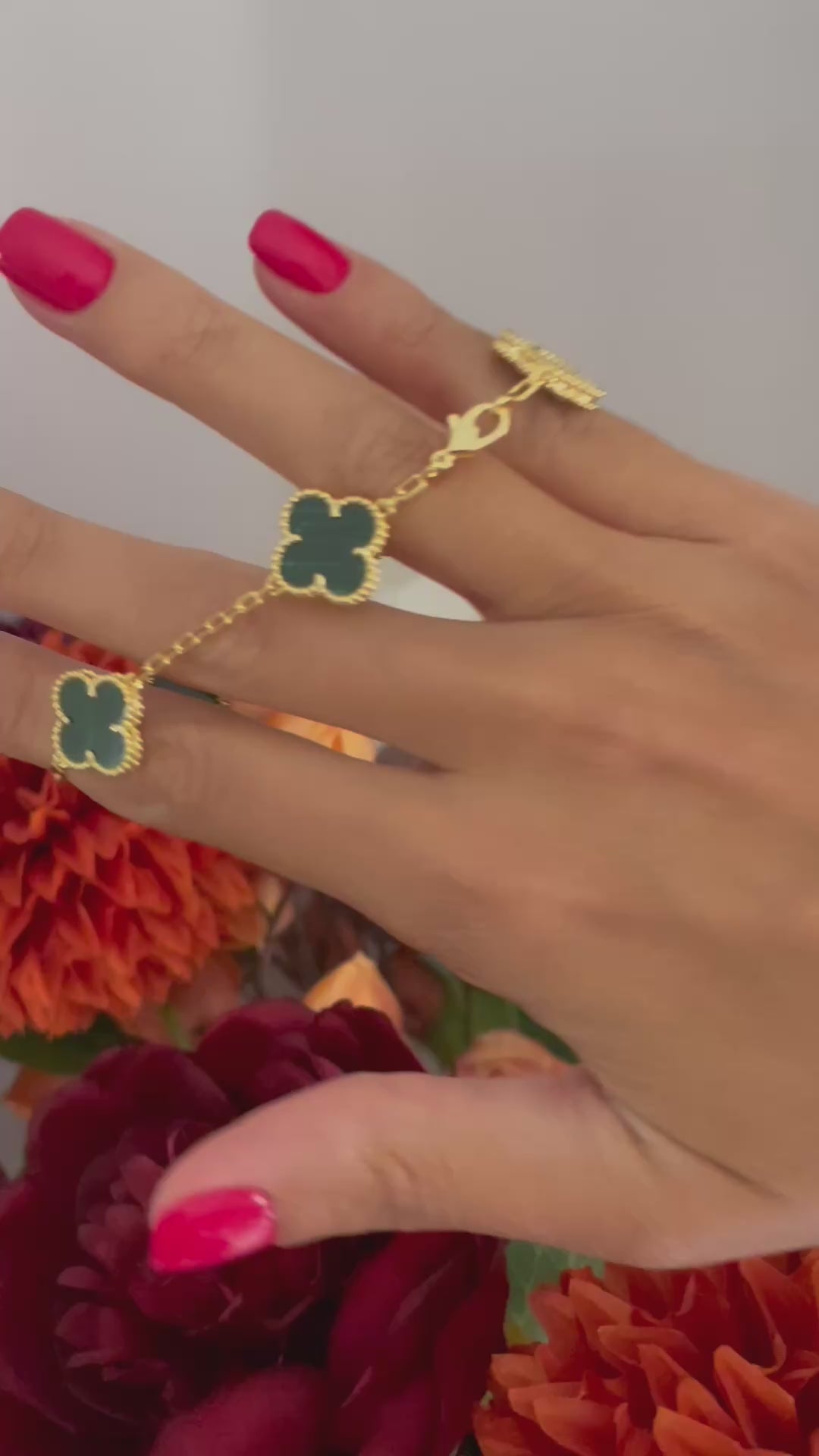 Bracciale quadrifoglio