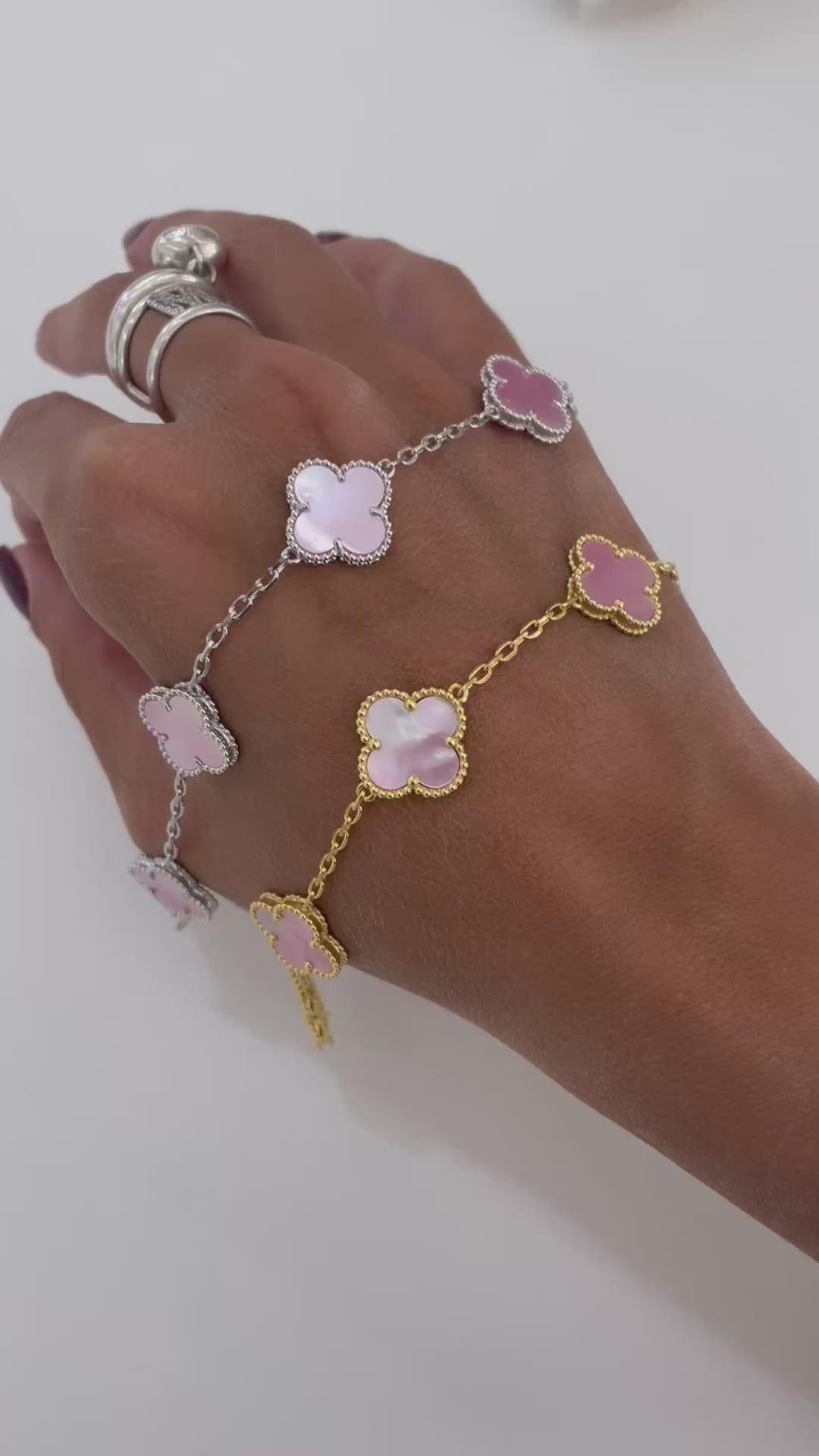 Bracciale quadrifoglio