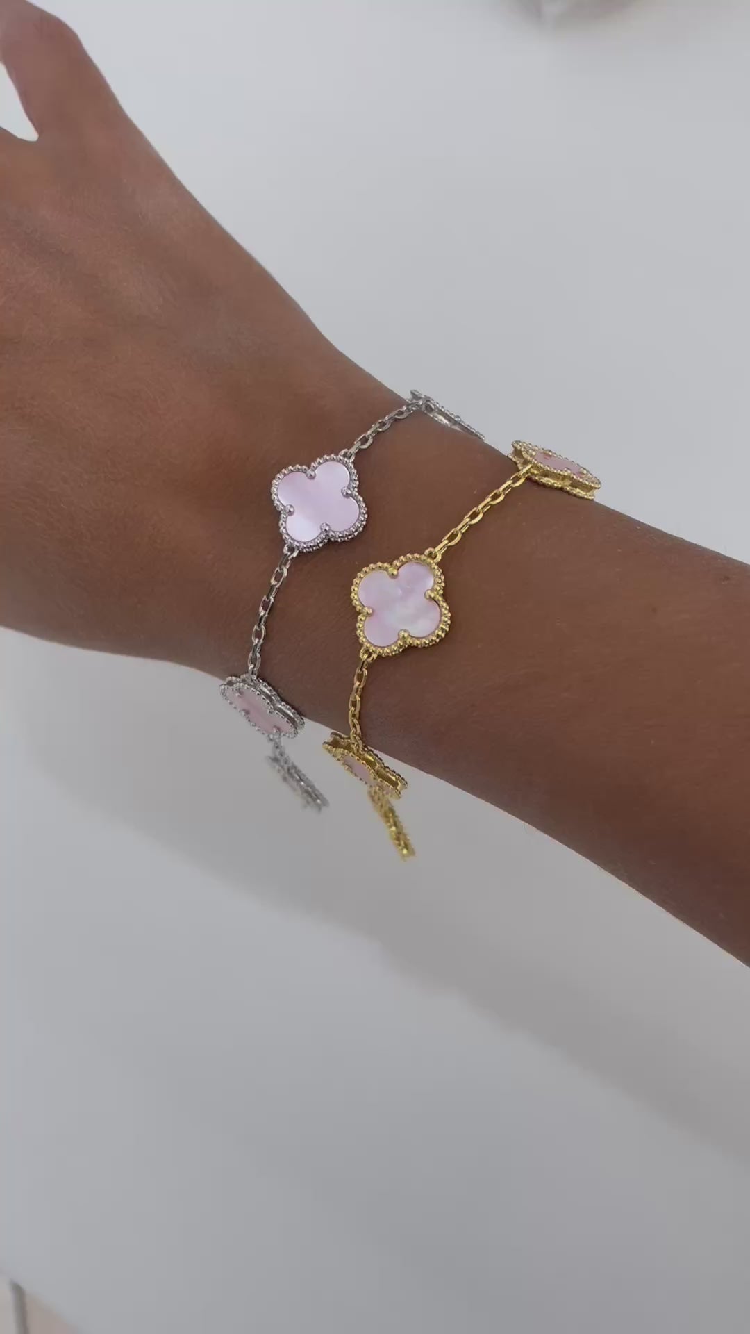 Bracciale quadrifoglio