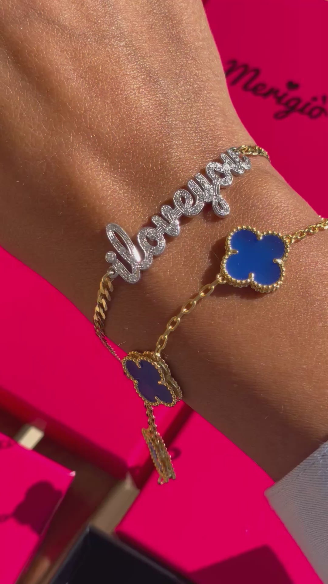 Bracciale quadrifoglio