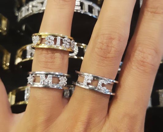 Anello versione acciaio con nome