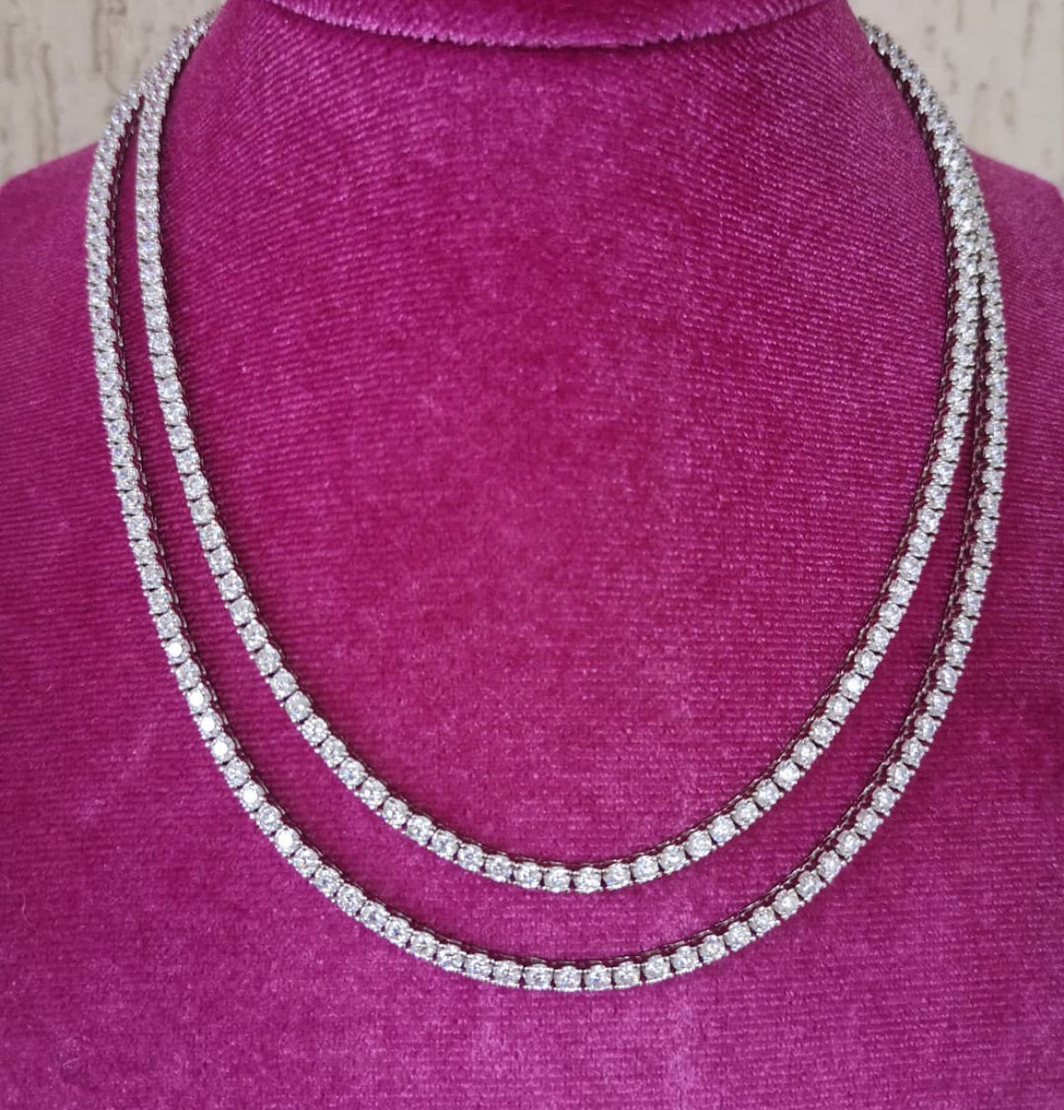 Collana Tennis in Argento 925 con Zirconi