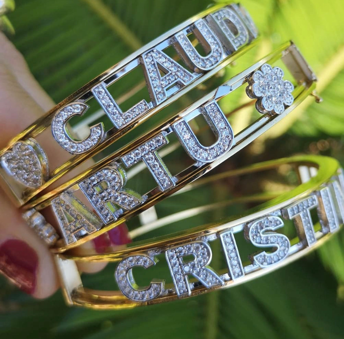 Bracciale manetta acciaio namelove