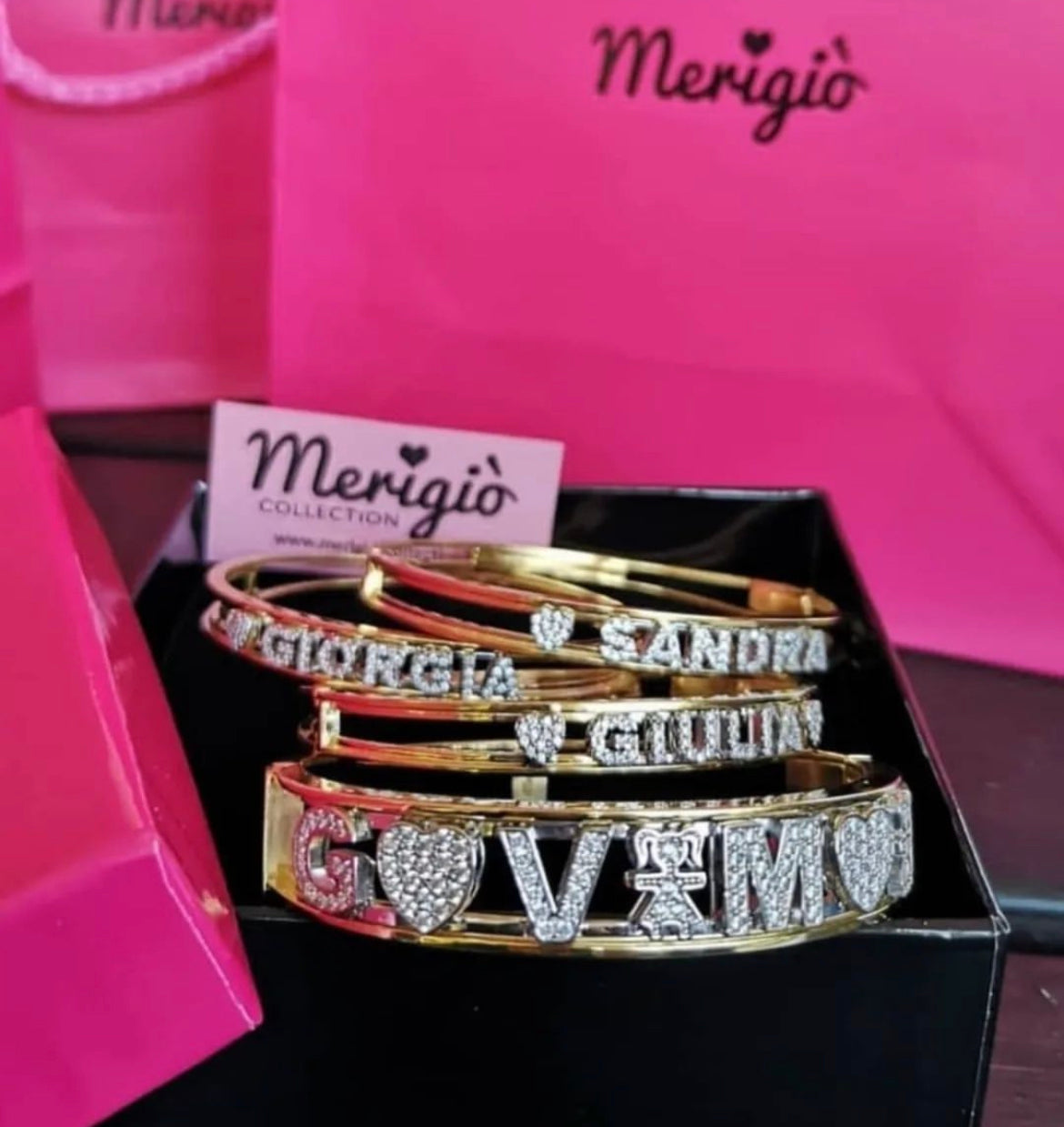 Bracciale manetta argento Namelove