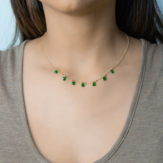 Collana pietre verdi