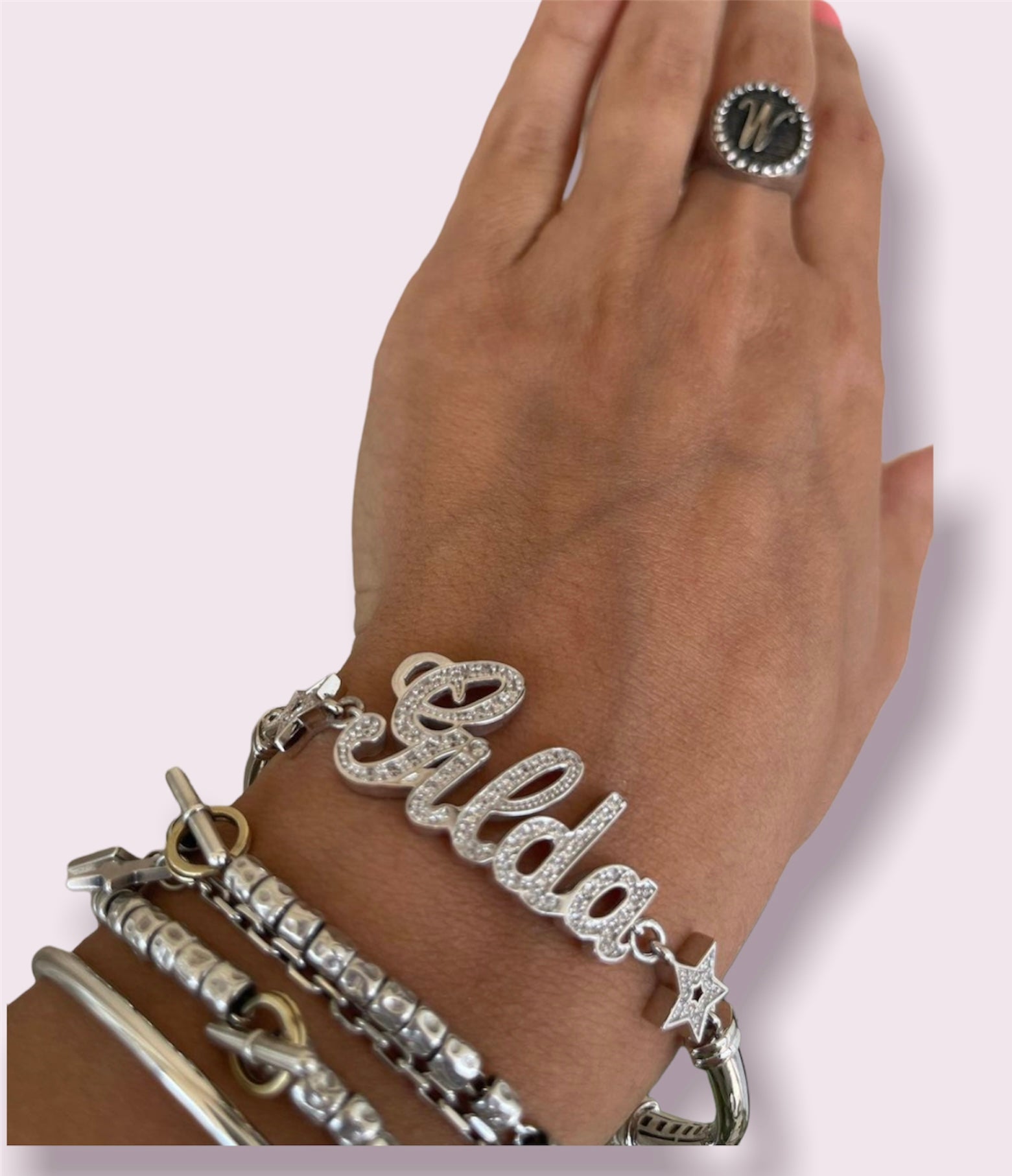 Bracciale super zirconato