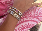 Bracciale manetta argento Namelove